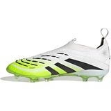 adidas Predator Elite - Veterloze Gras Voetbalschoenen - Wit Zwart Neongeel