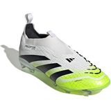 adidas Predator Elite - Veterloze Gras Voetbalschoenen - Wit Zwart Neongeel