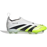 adidas Predator Elite - Veterloze Gras Voetbalschoenen - Wit Zwart Neongeel