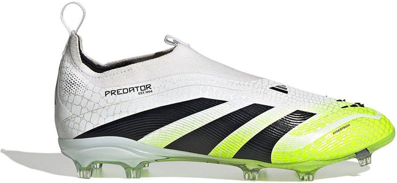 adidas Predator Elite - Veterloze Gras Voetbalschoenen - Wit Zwart Neongeel