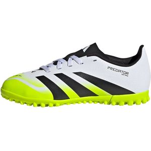 adidas Uniseks-Kind PREDATOR CLUB Turf Football Boots Kids, Cloud White/Core Black/Lucid Lemon, 35 EU
