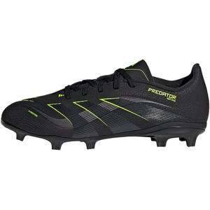 adidas Uniseks-Kind PREDATOR LEAGUE Firm Ground/Multi Ground Football Boots Kids, Core Black/Carbon/Lucid Lemon, 31 1/2 EU