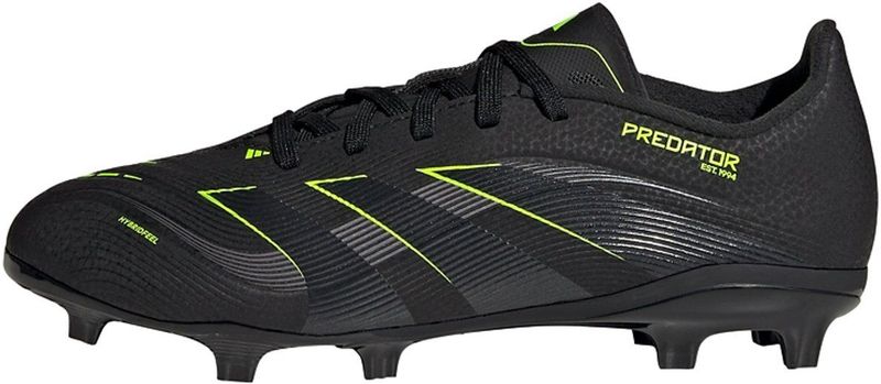 adidas Uniseks-Kind PREDATOR LEAGUE Firm Ground/Multi Ground Football Boots Kids, Core Black/Carbon/Lucid Lemon, 31 1/2 EU