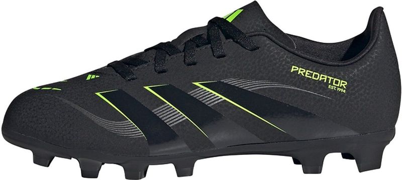 adidas Uniseks-Kind PREDATOR CLUB Firm Ground/Multi Ground Football Boots Kids, Core Black/Carbon/Lucid Lemon, 33 1/2 EU