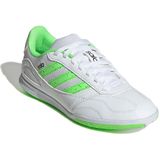adidas - Super Sala III - Zaalvoetbalschoenen - Wit Lichtgroen Zwart - Kids