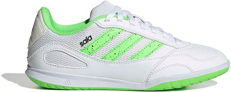 adidas - Super Sala III - Zaalvoetbalschoenen - Wit Lichtgroen Zwart - Kids