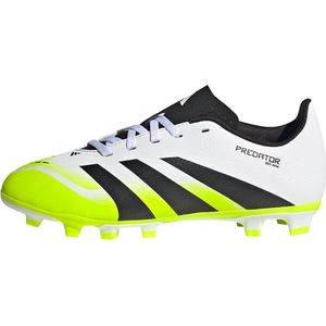 adidas Uniseks-Kind PREDATOR CLUB Firm Ground/Multi Ground Football Boots Kids, Cloud White/Core Black/Lucid Lemon, 29 EU