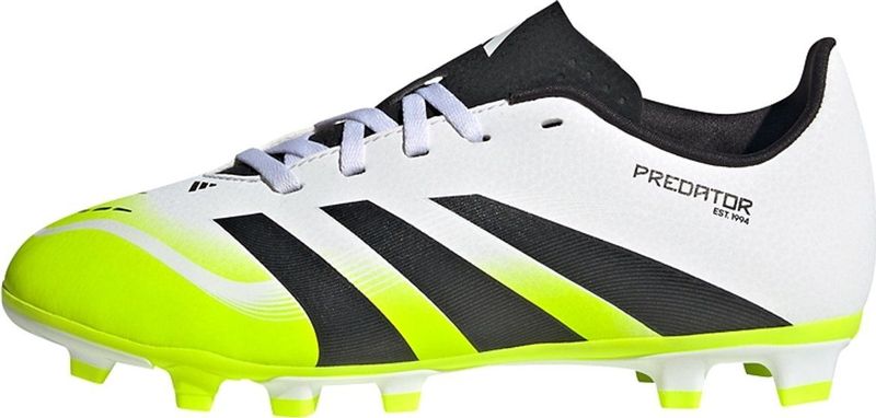 adidas Uniseks-Kind PREDATOR CLUB Firm Ground/Multi Ground Football Boots Kids, Cloud White/Core Black/Lucid Lemon, 29 EU
