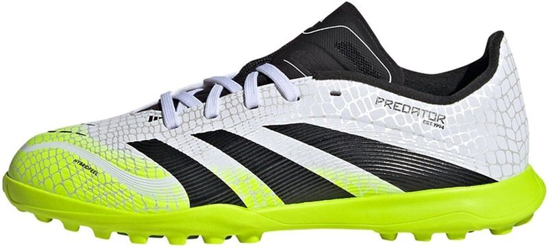 adidas Uniseks-Kind PREDATOR LEAGUE Turf Football Boots Kids, Cloud White/Core Black/Lucid Lemon, 31 1/2 EU