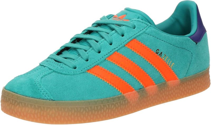 ADIDAS ORIGINALS - Gazelle - Sneakers - Turquoise - Donkerblauw - Goud - Oranje