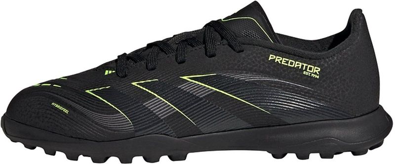 adidas Uniseks-Kind PREDATOR LEAGUE Turf Football Boots Kids, Core Black/Carbon/Lucid Lemon, 36 EU