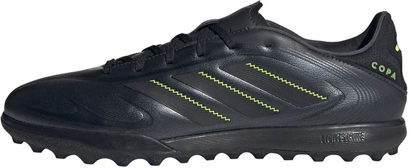 adidas - COPA PURE III LEAGUE - Turf Voetbalschoenen - Core Black / Dgh Solid Grey / Lucid Lemon