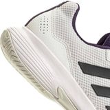 adidas Heren Gamecourt 2.0 Tennis Shoes, core white/core black/aurora plum, 42 2/3 EU