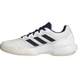 adidas Heren Gamecourt 2.0 Tennis Shoes, core white/core black/aurora plum, 42 2/3 EU