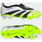 adidas Uniseks-Kind PREDATOR LEAGUE Fold-Over Tongue Firm Ground/Multi Ground Football Boots Kids, Cloud White/Core Black/Lucid Lemon, 31 EU