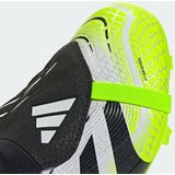 adidas Uniseks-Kind PREDATOR LEAGUE Fold-Over Tongue Firm Ground/Multi Ground Football Boots Kids, Cloud White/Core Black/Lucid Lemon, 33 EU