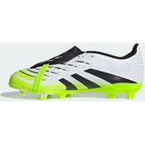 adidas Uniseks-Kind PREDATOR LEAGUE Fold-Over Tongue Firm Ground/Multi Ground Football Boots Kids, Cloud White/Core Black/Lucid Lemon, 33 EU
