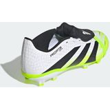 adidas Uniseks-Kind PREDATOR LEAGUE Fold-Over Tongue Firm Ground/Multi Ground Football Boots Kids, Cloud White/Core Black/Lucid Lemon, 33 EU