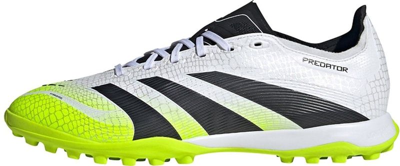 adidas Uniseks-Volwassen PREDATOR LEAGUE Turf Football Boots, Cloud White/Core Black/Lucid Lemon, 38 2/3 EU