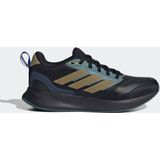 adidas - RUNFALCON 5 KIDS - Runningschoenen - Core black/Kaki/Preloved Teal