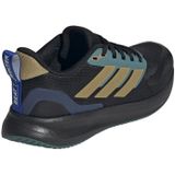adidas - RUNFALCON 5 KIDS - Runningschoenen - Core black/Kaki/Preloved Teal
