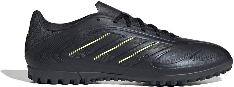adidas Uniseks-Volwassen COPA PURE III CLUB Turf Football Boots, core black/dgh solid grey/lucid lemon, 42 EU