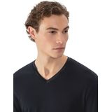 mey - Aarhus - Shirt met V-hals - Indigo - Lange Mouwen