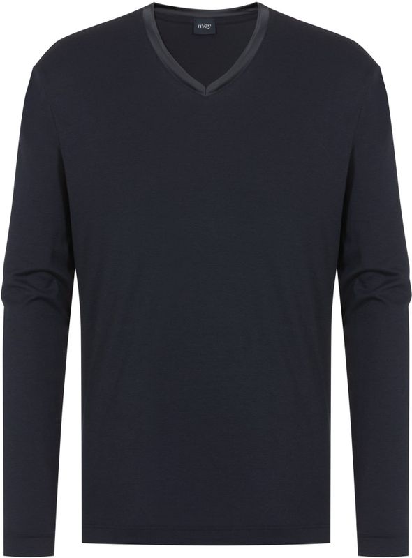 mey - Aarhus - Shirt met V-hals - Indigo - Lange Mouwen