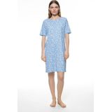 Von Mey - Flower Meadow - Nachthemd - Blue Silk - 100% Katoen