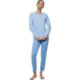 Mey - Flower Meadow - Pyjama - Blue Silk - Katoen