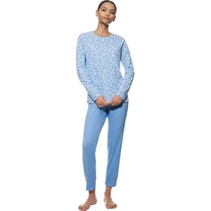 mey - Flower Meadow - Pyjama - Blue Silk - 100% Katoen