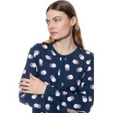 Deep Marine - Nachthemd - All-over Print - Knoopsluiting