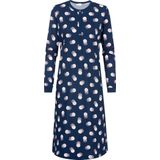 Deep Marine - Nachthemd - All-over Print - Knoopsluiting