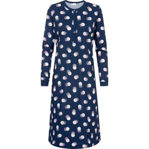 Deep Marine - Nachthemd - All-over Print - Knoopsluiting