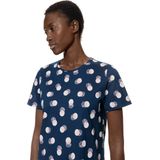 Mey - Scribbled Dots - Nachthemd - Deep Marine - 100% Katoen