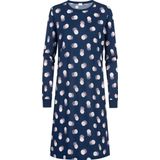 Mey - SCRIBBLED DOTS - Nachthemd - Deep Marine - Met All-over Stippenprint
