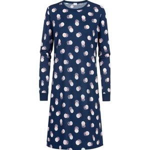 Mey - SCRIBBLED DOTS - Nachthemd - Deep Marine - Met All-over Stippenprint