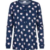 mey - Pyjama Serie Scribbled Dots - Deep Marine - Katoen