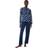 mey - Pyjama Serie Scribbled Dots - Deep Marine - Katoen