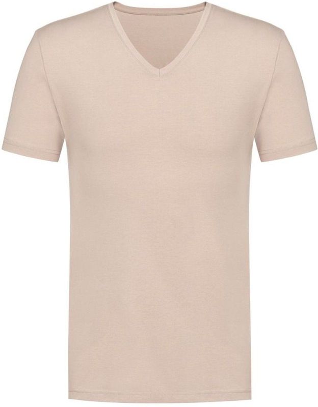 Hemd - V-hals - Blauw - 92% Katoen / 8% Elastaan