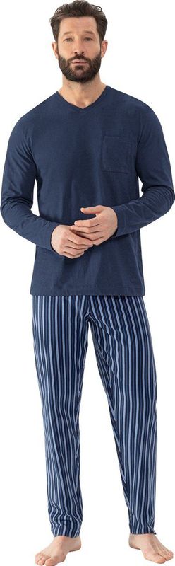Yacht Blue - Pyjama - V-hals - Lange Mouwen - Comfortabel