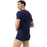 mey - Dry Cotton - Shirt 1/2 Mouw - Yacht Blue