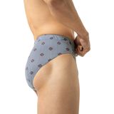 mey - Jazzbroek - Galactic Blue - Serie Stripes With Small Pattern