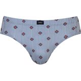 mey - Jazzbroek - Galactic Blue - Serie Stripes With Small Pattern