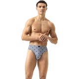 mey - Jazzbroek - Galactic Blue - Serie Stripes With Small Pattern