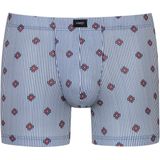 mey - Korte Boxershort - Galactic Blue - Serie Stripes With Small Pattern