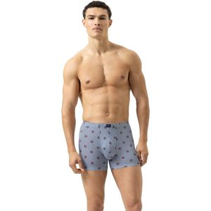 mey - Korte Boxershort - Galactic Blue - Serie Stripes With Small Pattern