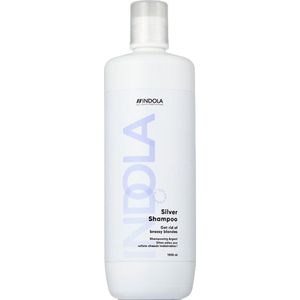 Indola - Care Silver Shampoo - 1000ml - Veganistisch Keratine Alternatief