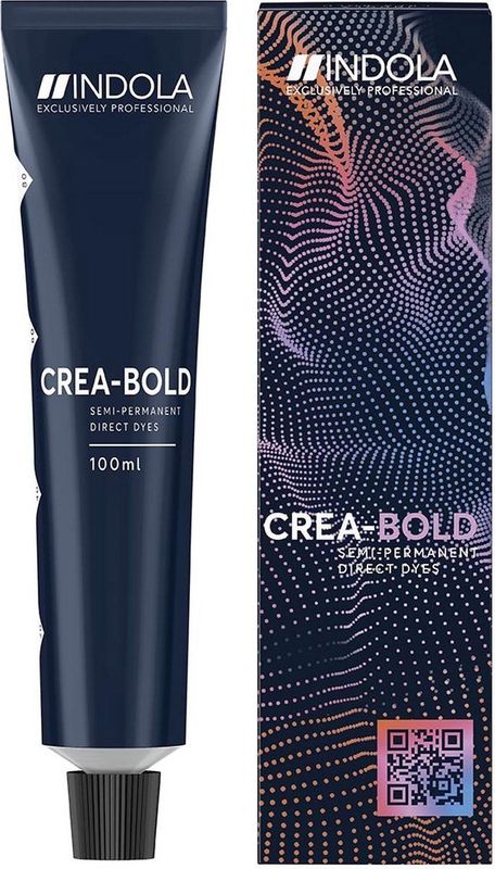 Indola - Crea-Bold - Haarkleuring - Gitzwart - 100ml