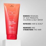 Schwarzkopf - BC Bonacure SUN PROTECT - Pouch - Polyester - 3-in-1 Reiniging 100 ml, 2-in-1 Behandeling 75 ml, 10-in-1 Vloeistof 100 ml